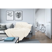 Divio.cz Plyšová deka Diamond ecru 160x200