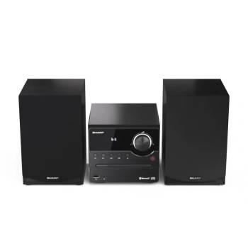 Sharp Audio Systems XL-B512(BK), HI-FI МИКРО СИСТЕМА, 45W обща максимална изходна мощност, FM PLL тунер, Bluetooth v5.0, CD плейър, USB, 3, 5 mm Aux-in / line-in, дървен високоговорител, Черен (XL-B512(BK))