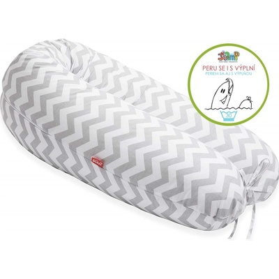 SCAMP Dojčiaci vankúš zig zag grey white