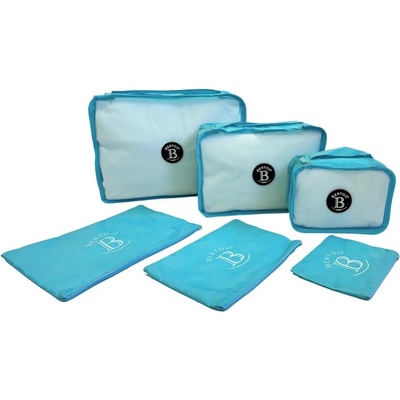 Bertoo Cestovní organizéry do kufru sada 6 ks světle modré – Zboží Dáma