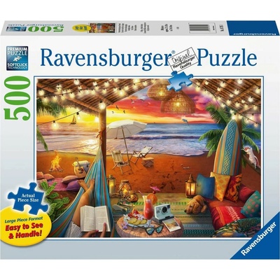 RAVENSBURGER Útulná místa: Pláž Cabana XXL 500 dílků