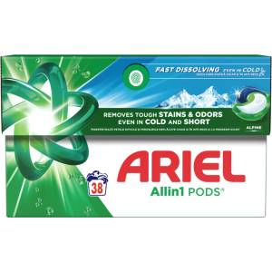 Ariel Alpine, капсули за пране, 38 бр (8700216803656)
