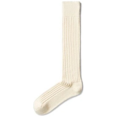 Vlnka Podkolenky s ovčí vlnou Merino se zdravotním lemem bílá – Zboží Dáma