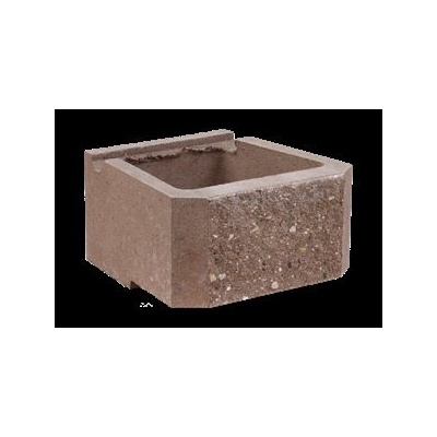 CUP STONE velký štípaný Hnědá