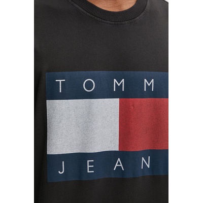 Tommy Jeans Памучна тениска Tommy Jeans в черно с принт DM0DM18547 (DM0DM18547)