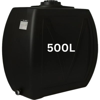 MAVIL Резервоар за питейна вода MAVIL, паралелепипеден Classic Narrow 500 л (черен) (9-500)