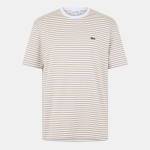 Lacoste Тениска Lacoste Striped Heavy T-Shirt - Viennese/White
