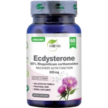 Grewia Ecdysterone 95% Rhaponticum Carthamoides 600 mg [60 капсули]