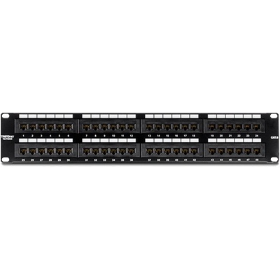 TRENDnet Patch Panel 48 порта RJ45 UTP, Cat6 - TRENDnet TC-P48C6 (TC-P48C6)