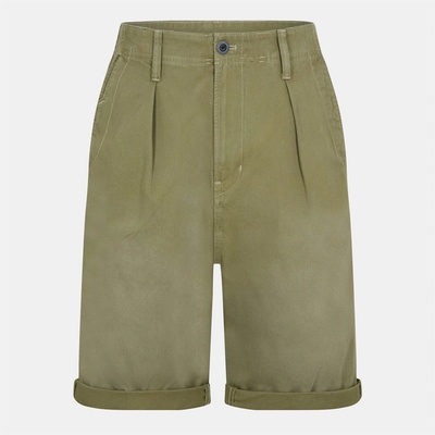 G Star Къси панталони G Star Pleated Chino Shorts - Smk Olive