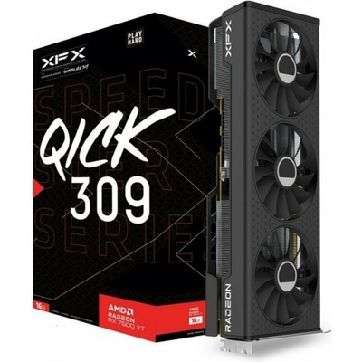 XFX Radeon RX 7600 XT SPEEDSTER QICK309 BLACK 16GB GDDR6 RX-76TQICKBP