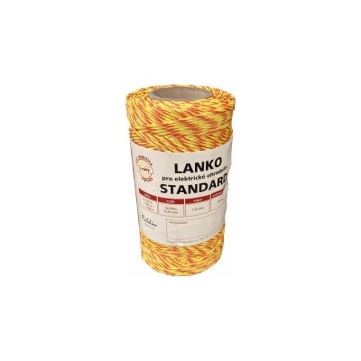 Lanko STANDARD pre el. ohradník, 3x0,20 mm Niro, žlto-oranž.