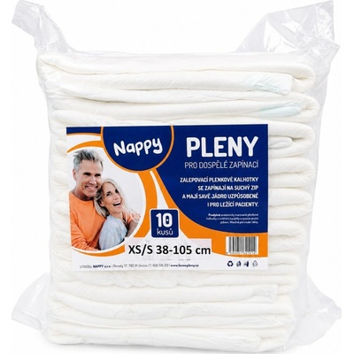 Nappy priedušné zapínacie XS S 10 ks