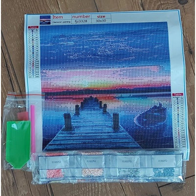 ISO Diamantové maľovanie Vodopád 30 x 40 cm 16216