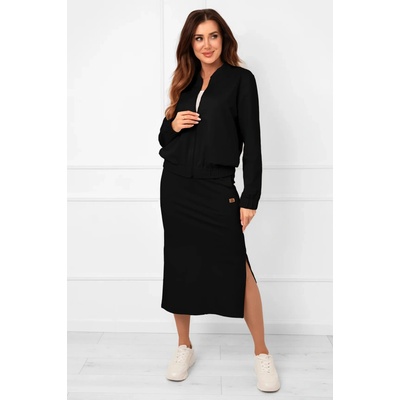 Italian Fashion sukňa Stella MAXI čierna