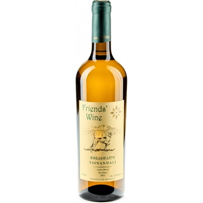 Friends' Wine Tsinandali gruzínské suché bílé 2022 12% 0,75 l (holá láhev)