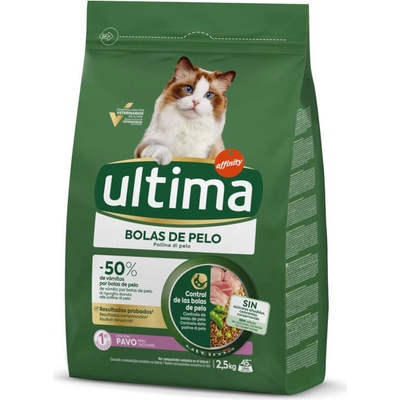 Ultima Cat Hairball krůtí 2 x 2,5 kg