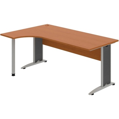 OFFICE PRO s.r.o. HOBIS kancelársky stôl pracovný tvarový, ergo pravý - CE 1800 P, čerešňa