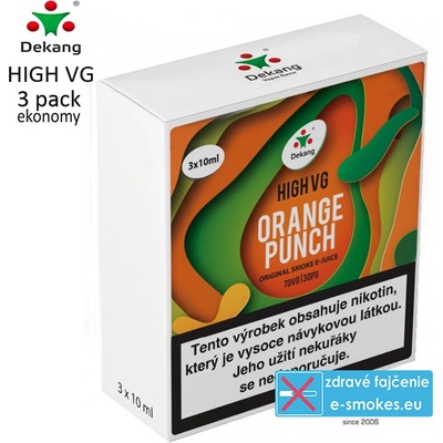 Dekang High VG 3Pack Orange Punch 3 x 10 ml 3 mg