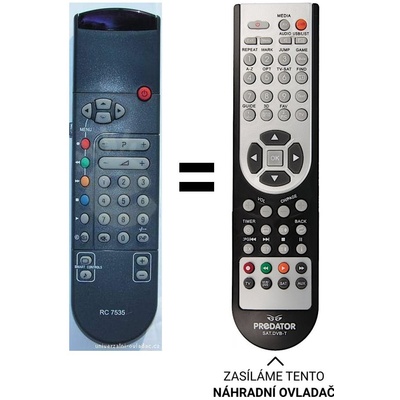 Dálkový ovladač Predátor Philips ovladače RC7512, RC7535