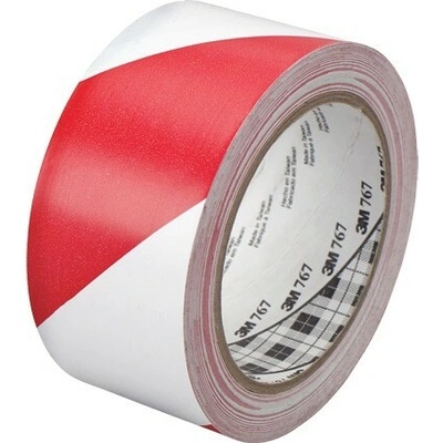 3M 767 PVC páska 50 mm x 33 m bieločervená