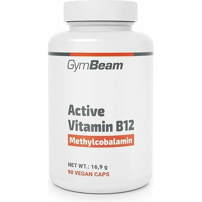 GymBeam Aktívny vitamín B12 metylkobalamín 90 kapsúl