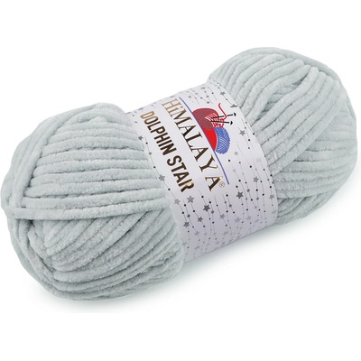 Pletací žinylková příze s lurexovým vláknem Dolphin Star 100 g Varianta: 8 (92125) šedá světlá, Balení: 1 ks 52785/131243/245873
