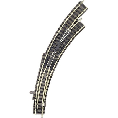 Fleischmann 9175 N piccolo oblúková výhybka pravá 45 ° 356.5 mm, 420 mm 1 ks 9175