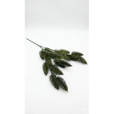 lacne-dekoracie.sk Vetvička 3d Borovica 63cm tmavo zelená 072B