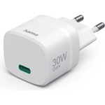 Hama Зарядно устройство, 30 W, GaN, USB-C, PD/Qualcomm®, Zero Standby, бяло (HAMA-201964) - Allstore