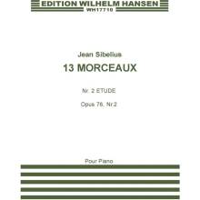 Edition Wilhelm Hansen Noty pro piano 13 Pieces Op.76 No.2 Etude