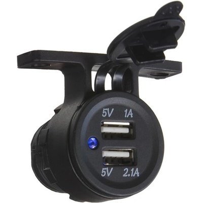 34548 2x USB zásuvka voděodolná na držák