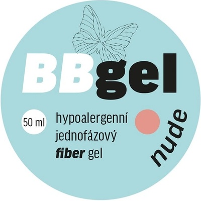 Bio nails Bb Fiber jednofázový gel Nude 15 ml