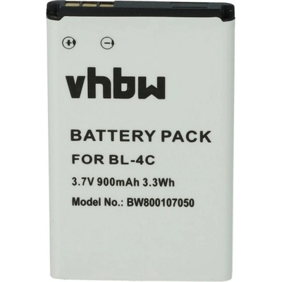 VHBW Батерия за Emporia Telme C140, AK-C140, 900 mAh (800104093)