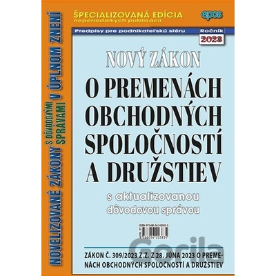 Nový zákon o premenách obchodných spoločností a družstiev 15/2023