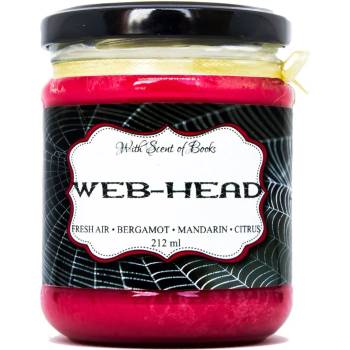 With Scent of Books Ароматна свещ Отмъстителите - Web-Head, 212 ml (WEB-HEAD 212 ml)