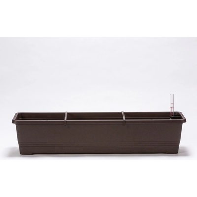 Plastia Samozavlažovací truhlík Bergamot 80 x 20 x 17 cm čokoláda