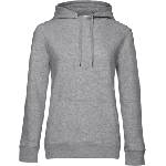 B&C Collection B&c queen hooded_° / Дамски суичър с качулка - светлосив меланж xl (01w02q61004)