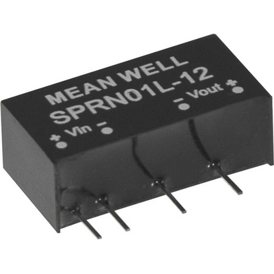 MEAN WELL SPRN01O-12 DC / DC menič napätia 84 mA 1 W Počet výstupov: 1 x