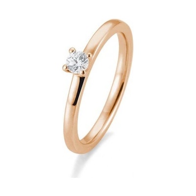 Sofia Diamonds prsteň z ružového zlata s diamantom BE41 05991 R