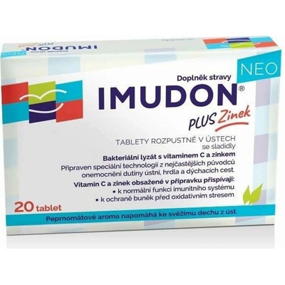 Bioveta Imudon Neo +Zinek 20 tablet