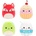 Jazwares Micromallows 4Pack - Лисица, Костенурка, Мляко, Торта (SQMM0007)