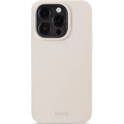 Holdit Гръб Holdit Silicone Case за iPhone 14 Pro - Light Beige