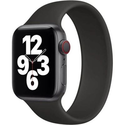 Apple Оригинална силиконова каишка за Apple Watch 44мм, 45мм, 46мм, Ultra, Ultra 2, Ultra 3 49 - Apple Midnight Solo Loop Band Size 12 (разопакован) (MPFY3ZM/A)