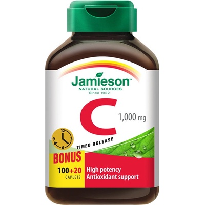 Jamieson Vitamín C 1000 mg s postupným uvolňováním 120 tablet