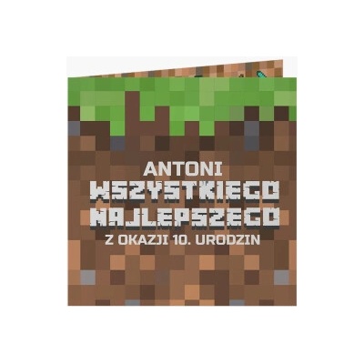 Fotopřání Pro něj: Pixely, 14x14 cm - 290809