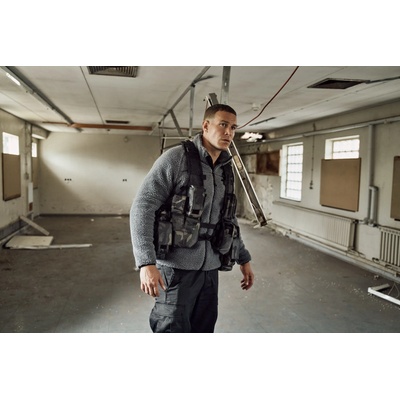 Brandit Мъжко яке от плюшен полар в сиво Brandit Teddyfleece Troyer anthraciteBW-5022-5 - Тъмносив, размер XXL