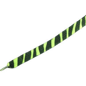 Tobby zebra / Детски плоски еластични връзки за обувки - жълто/черно 95 см (040619)
