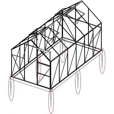 LANIT PLAST Sada 6 zemní vruty (modely 6x8, 6x10, 6x12, 4400 - 7500) LG1490 – Zboží Mobilmania