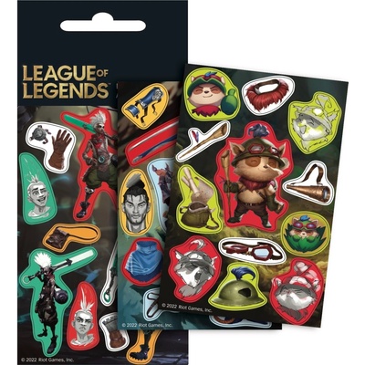 League Of Legends LG nálepky trblietavé 12ks